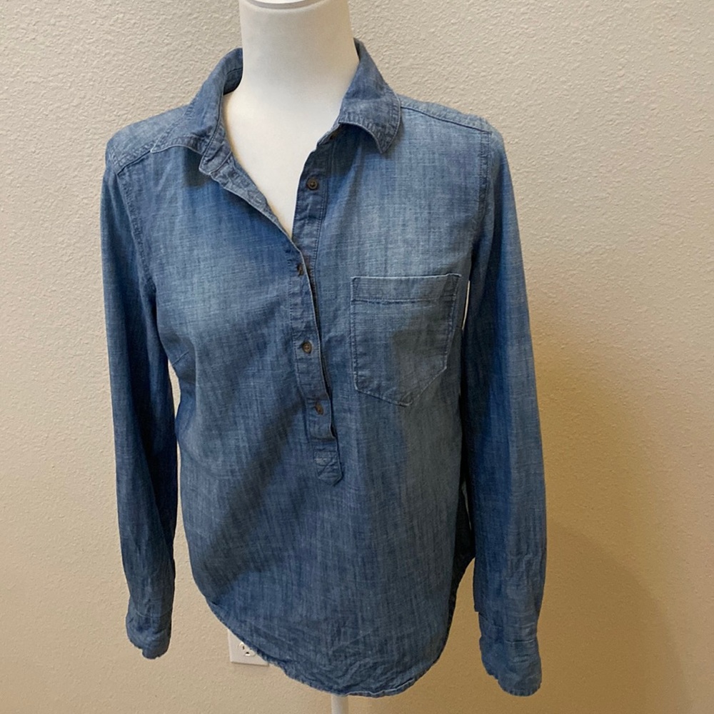 Merona Chambray Denim Shirt Size SP